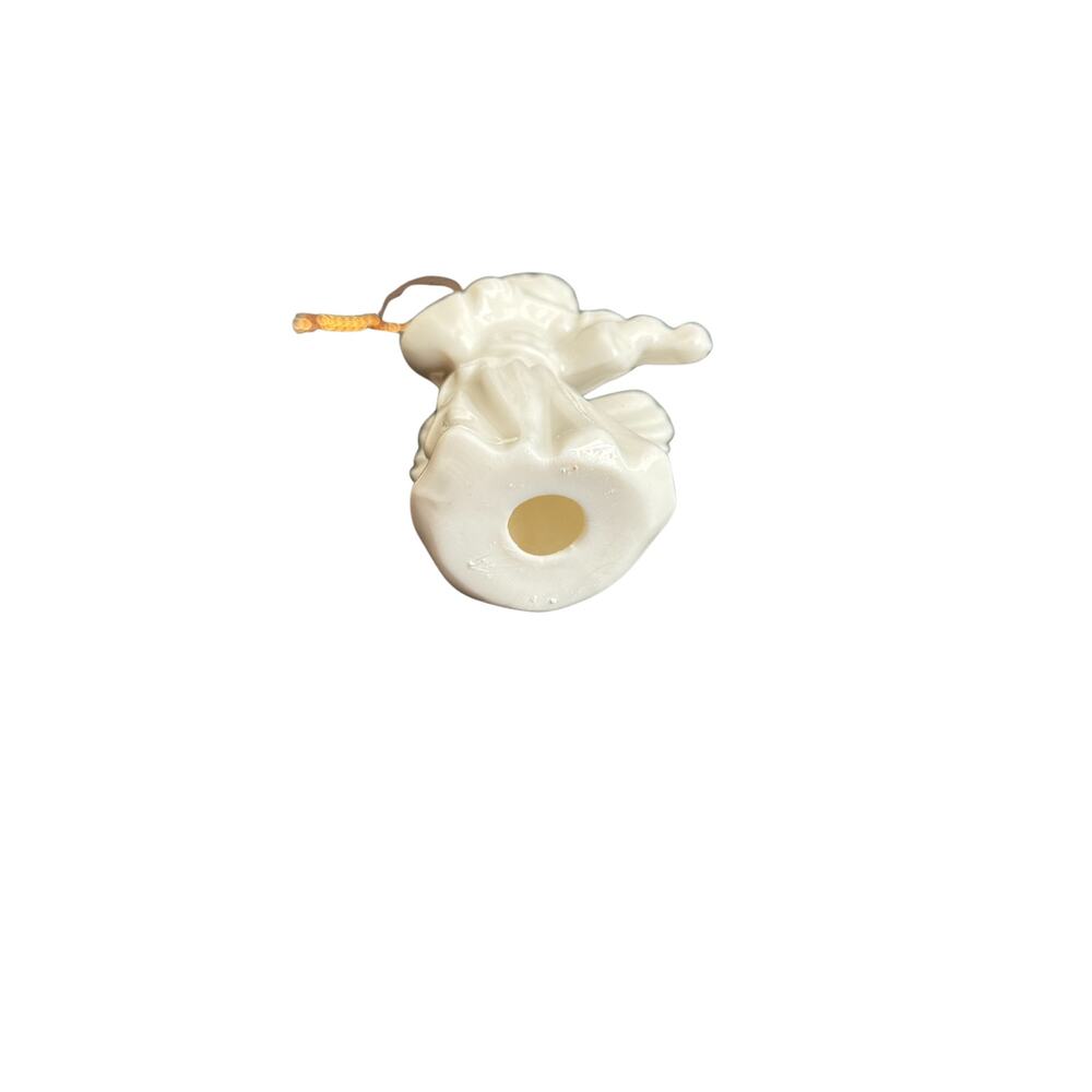 Giftworld Of Gorham Made In Japan Porcelain White Angel Christmas Holiday Violin - Picture 4 of 6